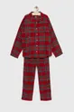 rdeča Otroška pižama GAP Dekliški