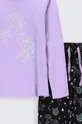 Coccodrillo piżama bawełniana dziecięca multicolor