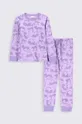 Παιδικές βαμβακερές πιτζάμες Coccodrillo μωβ