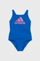 голубой Детский купальник adidas Для девочек