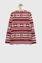 Dječja majica dugih rukava za spavanje Abercrombie & Fitch KI246.2813 bordo AW22