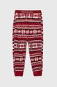 bordowy Abercrombie & Fitch spodnie piżamowe dziecięce Dziewczęcy