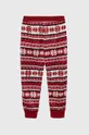 Abercrombie & Fitch spodnie piżamowe dziecięce bordowy