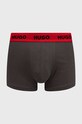 Odzież HUGO bokserki 3-pack 50480170 szary