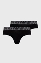 čierna Slipy Emporio Armani Underwear (2-pak) Pánsky