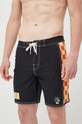 Купальні шорти Quiksilver X Stranger Things візерунок чорний EQYBS04753