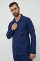 Βαμβακερές πιτζάμες Tommy Hilfiger σκούρο μπλε