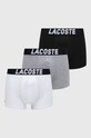 Lacoste μπόξερ (3-pack) εφαρμοστό σορτς μπόξερ μαύρο 5H2083