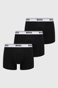 BOSS bokserki 3 - pack dzianina czarny 50475274