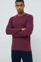 μωβ Βαμβακερή μπλούζα πιτζάμας με μακριά μανίκια United Colors of Benetton Ανδρικά