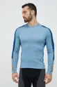 μπλε Helly Hansen λειτουργικό μακρυμάνικο πουκάμισο Lifa Merino Lightweight