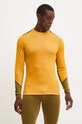 Helly Hansen longsleeve funcțional din lână LIFA MERINO outdoor galben 49364
