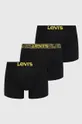 μαύρο Μποξεράκια Levi's 3-pack Ανδρικά