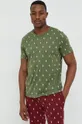 zielony Polo Ralph Lauren t-shirt piżamowy bawełniany