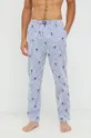 голубой Хлопковые пижамные брюки Polo Ralph Lauren Мужской