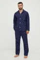 tmavomodrá Bavlnené pyžamo Polo Ralph Lauren Pánsky