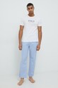 Polo Ralph Lauren piżama bawełniana nadruk niebieski 714866979003