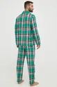 Bavlnené pyžamo Polo Ralph Lauren zelená
