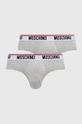 siva Slip gaćice Moschino Underwear 2-pack Muški