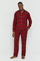 Abercrombie & Fitch spodnie piżamowe czerwony