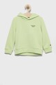 Calvin Klein Jeans bluza dziecięca IB0IB01293.9BYY z kapturem zielony IB0IB01293.9BYY