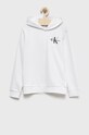 Calvin Klein Jeans bluza bawełniana dziecięca IU0IU00266.9BYY nadruk biały IU0IU00266.9BYY
