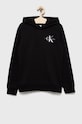 Calvin Klein Jeans bluza bawełniana dziecięca IU0IU00266.9BYY nadruk czarny IU0IU00266.9BYY