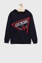 σκούρο μπλε Παιδική βαμβακερή μπλούζα Guess Για αγόρια