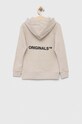 Dječja pamučna dukserica Jack & Jones 12216470.Moonbeam bež AW22