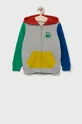 viacfarebná Detská bavlnená mikina United Colors of Benetton Chlapčenský