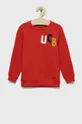 czerwony United Colors of Benetton bluza bawełniana dziecięca Chłopięcy