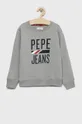 γκρί Παιδική βαμβακερή μπλούζα Pepe Jeans Για αγόρια