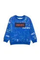 granatowy Kenzo Kids bluza bawełniana dziecięca Chłopięcy