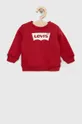 κόκκινο Παιδική βαμβακερή μπλούζα Levi's Για αγόρια
