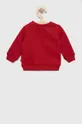 Παιδική βαμβακερή μπλούζα Levi's κόκκινο