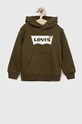 Детски суичър Levi's с качулка зелен 8E8778.