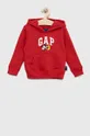 rdeča Otroški pulover GAP X Disney Fantovski