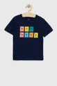 σκούρο μπλε Παιδικό βαμβακερό μπλουζάκι GAP Για αγόρια