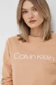 brzoskwiniowy Calvin Klein bluza bawełniana