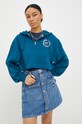 Îmbrăcăminte Tommy Jeans bluza DW0DW13570.9BYY turcoaz