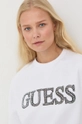 λευκό Μπλούζα Guess