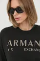 czarny Armani Exchange bluza bawełniana