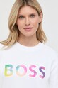 BOSS bluza bawełniana 50477836 biały 50477836