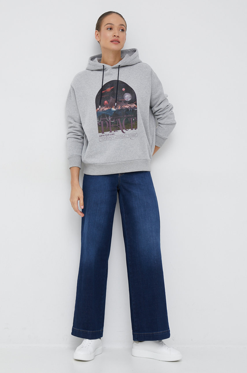 Scotch & Soda bluza bawełniana szary