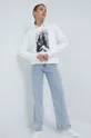 Bombažen pulover Pepe Jeans bela