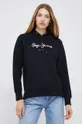 czarny Pepe Jeans bluza bawełniana