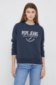 granatowy Pepe Jeans bluza bawełniana Damski