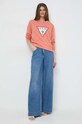 Μπλούζα Guess W2YQ16.KBA10 πορτοκαλί SS24