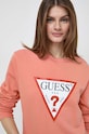 Μπλούζα Guess πορτοκαλί W2YQ16.KBA10