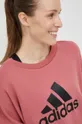 ροζ Βαμβακερή μπλούζα adidas Performance